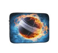 Ice and Fire Volleyball Laptop Case 17 inch, Shockproof Protective Computer Sleeve Cover Water Resistant Laptop Bag Carrying Tablet Cover Briefcase Handbags Gifts for Men Women
