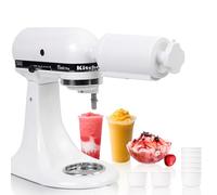 Ice Attachment Compatible with Kitchen Aid Stand Mixer with Replaceable 8 Ice Molds, Efficient Ice Shaver Attachment