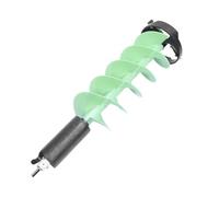 Ice Auger Bit Long Carbide Nylon Floatable Ice Fishing Drill Bit with Adapter Auger 8 Inch Diameter 28
