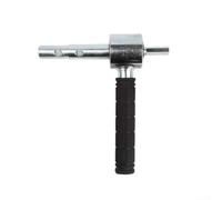 Ice Auger Hex Adapter with Anti-Slip Handle, 18mm and 20mm Quick Connect for Drill Bits, Portable Metal Fishing Equipment