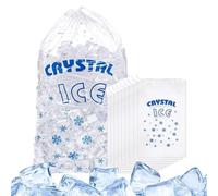 Ice Bags - 100 Reusable Cold Packs - Freezer Storage Bag with Drawstring for Picnic, Travel, Beach, Camping, Expeditions, Shopping and Sports Training