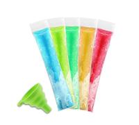 Ice Bags, 150 PCS 5.5X28CM Popsicle Moulds, Lollipop Moulds for Camping, Picnics, Snacks, Kids Parties, Ice Bags for Ice Cubes, Easy to Use, Disposable Ice Pouches