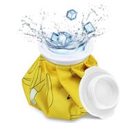 Ice Bags for Injuries, Reusable First Aid Ice Packs Hot Water Bag with Cover, No-Leak First Aid Hot & Cold Therapy Packs Relief and Reduce Sports Injuries F4-BRSD (Yellow)
