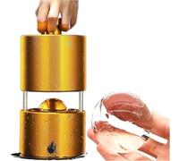 Ice Ball Maker, 55-80mm Aluminum Mold for Large Ice Spheres, Slow Melting, No Power Required, Perfect for Home and Bar Use, Faster Forming, Long-Lasting Ice