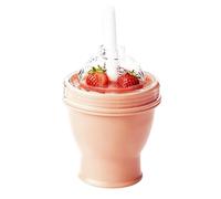 Ice Ball Maker Cup - 2 in 1 Silicone Ice Hockey Cups 6.26 Inch | Portable Ice Making Cup with Straw Lid | Easy to Unmold P