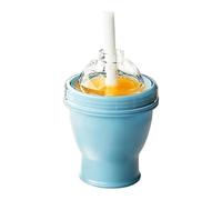 Ice Ball Maker Cup | Portable Foldable Reusable Leakproof Bottle,with Straw and Lid Ice Maker Bottle,for Whiskey Coffee Juice Cocktail Drinks Home Gym Travel