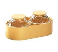 Ice Ball Maker Mold, Large Sphere Diameter for Slow Melting, Flexible Non-Stick Base with Tight-Seal Lid, Whiskey Ice Mold for Home Bar and Picnic, Silicone Material, Pack Set, 5.35x2.24x2.87inch