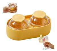 Ice Ball Maker Mold - Planet Shaped Silicone, 5.35 Inch Round Chill Tool for Beverage, Ball Ice Cubes Mold with Leak Proof Lids, Cooling Sphere Maker for Chilling Drinks Melting Infusing Flavors