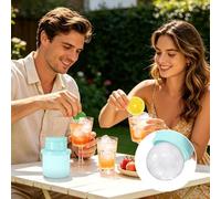 Ice Ball Maker Mold, Silicone Ice Freezer Cup, 13cm/5.12inch 2-in-1 Kettle Portable Whiskey Ball Mold for Home Bar and Kitchen, Large Round Frost Maker for Outdoor Camping, Picnic, and Party