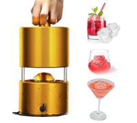 Ice Ball Maker, Rose-shaped Ice Cube Press for Whiskey and Cocktails, No Power Required, Creates Crystal Clear Ice Spheres