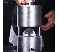 Ice Ball Maker - Rose-Shaped Ice Sphere Press, Metal Construction, No Power Required, Ideal for Bars and Beverage Shops