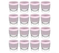 Ice Ball Maker Tray with 16 Round Silicone Molds, Designed for Home Use with Whiskey, Creates Large 6CM Diameter Ice Balls, Flexible and Easy to Use (pink)