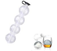 Ice Ball Mold 4 Hole Ice Hockey Round Ice Hockey Mold Juice Four Hole Ice Box Ice Ball Mold for Whiskey Ice Cube Mold for Family Party Bars Cocktails Juice