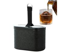 Ice Ball Mold | Silicone Whiskey Sphere Easy Release Mold,Reusable Slow Melting Ice Block Making Mould for Home Bar Cocktails Bourbon Drinks Beverage