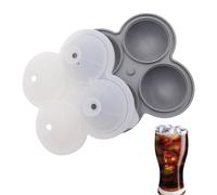 Ice Ball Mould - Silicone Ice Ball Maker with 4 Cavities, Easy to Release Kitchen Tool, Round Cube Mould, Accessories for Cooling Drinks with Non-Stick Food-Grade Design | G
