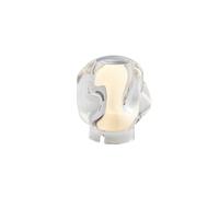 Ice Ball Portable Lamp Transparent/Chrome