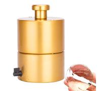 Ice Ball Press, 2.4" Aluminum Ice Ball Maker, Slow Melting, Create Effortless Large Spheres, for Whiskey, Cocktail, Party & Holiday, Gold