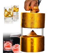 Ice Ball Press, Clear Diamond Ice Cube Maker for Whiskey, 40-70mm Ice Balls, Creative Design for Perfect Cocktails and Drinks
