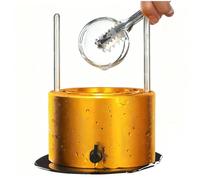 Ice Ball Press Kit, Aviation Aluminium Ice Ball Maker for Slow Melting Ice Spheres, Cocktail Ice Press Mould for Home Bar Whisky Drinks