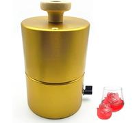 Ice Ball Press Mold, Multi-Shape Ice Press Machine, 70mm Spherical/Diamond/Football/Flower Molds, Gold Aluminum Ice Cube Maker for Whiskey, Cocktails, Home Bar & Party Rose Type70mm