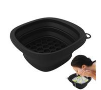 Ice Bath Bowl - 24.2 x 24.2 x 11 cm Silicone Foldable Wash Bowl for Face | Face Folding Wash Basin for Swelling Relief | Foldable Bowl with Ice Cube Compartment for Home & Spa