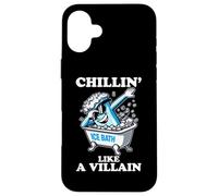 Ice Bath Chillin' Like A Villain Cold Plunge Cold Exposure Case for iPhone 16 Plus