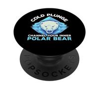 Ice Bath Funny Cold Exposure Cold Water Therapy Cold Plunge PopSockets Swappable PopGrip