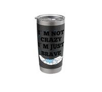 Ice Bath Not Crazy I'm just Brave ice Swimmers Stainless Steel Insulated Tumbler