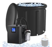 Ice Bath Plunge Tub Kit with Remote Control, Inflatable Cold Plunge with Pump & Filter for Recovery and Outdoor Therapy