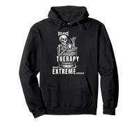 Ice Bath Skeleton Coffe Motiv -Therapy Too Soft? Chill! Pullover Hoodie