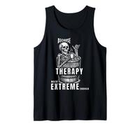 Ice Bath Skeleton Coffe Motiv -Therapy Too Soft? Chill! Tank Top