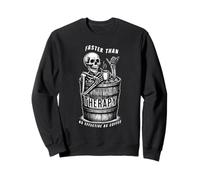 Ice Bath Skeleton Design - Cold Bath Therapy And Coffee Sweatshirt