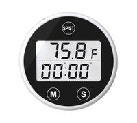 Ice Bath Temperature Gauge - Waterproof Digital Thermometer with Timer Alarm | Floating Water Temperature Monitor for Bathtub Spa Pond | Easy Read Display for Cold Plunge Hot Tub Garden Outdoor Indoor