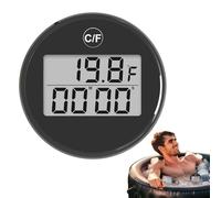 Ice Bath Temperature Monitor Tool - Temperature Gauge Ice Bath Tools | Shower Teemperature Thermometer, Basth Temperaature Gauge With Timer, Digital Waterproof Floating Temperatuure Forshower