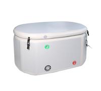 Ice Bath Tub for Athletes, Inflatable Cold Plunge Tub, Large Capacity Portable Bath Tub for Cold Water Therapy, Cover & Carrying Bag Included (Color : Svart, Size : 150cm/59IN)