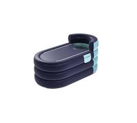 Ice Bath Tub - Portable Polar Plunge Pool for Outdoor Travel, Foldable Cold & Hot Water Sauna, Deep Freeze Therapy for Adult Injuries Recovery (160 * 74,Blue)