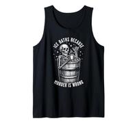 Ice Baths Because Murder is Wrong Skeleton Tank Top