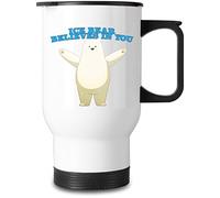 Ice Bear Believes In You 16oz Stainless Steel Mug