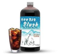 ICE Bear Syrup Azo and Glycerin Free, 1 Litre Bottle, Concentrate for Slushy Beverage Maker, Ice Slush Machines, Ice Machines, 1:5 to 1:20 (Coke)