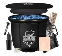 Ice Beast XL Recovery Tub | 520L Ice Bath, Cold Water Therapy Tub for Athletes | Complete Kit with All The Ice Plunge Accessories You Need | Portable Cold Water Immersion Bathtub