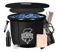 Ice Beast XL Recovery Tub | 520L XL Ice Bath Tub | Cold Water Therapy Tub for Athletes | Wim Hof Method | Cryotherapy Cold Pod | Portable Bath & Accessories |