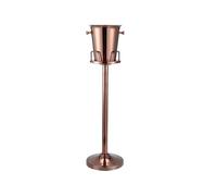 Ice Beverage Tub Ice Bucket with Stand Stainless Steel Cube Container for Wine, Champagne Or Beer Bottles Ice Bucket Wine Bucket(Rose Gold)