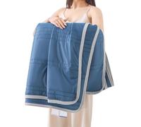 Ice Blanket for Sleeping, Ice Cooling Blanket, Cool Touch Summer Blanket for Hot Sleepers, Lightweight and Breathable, Instant Cooling (Dark blue, L)