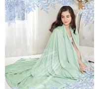 Ice Blankets, Ice Blankets for Hot Sleepers and Night Sweats, Ice Blanket for All-Season, Travel Cooling Blanket, Summer Bed Quilt, Light and Thin Cool Quilt, for Living Room,green,90 * 100cm
