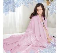 Ice Blankets, Ice Blankets for Hot Sleepers and Night Sweats, Ice Blanket for All-Season, Travel Cooling Blanket, Summer Bed Quilt, Light and Thin Cool Quilt, for Living Room,pink,100 * 120cm