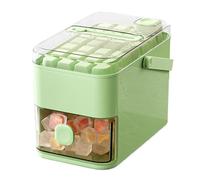 Ice Block Mold | 56-Cavity Reusable Double-Layer with Press Lid - Small Bucket Ice Block Tray | for Whiskey Cocktails Coffee Wine Cooling RV Camping Trip Home Restaurant Picnics