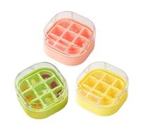 Ice Block Mold - 9x9x4.8cm PVC 3pcs, Cube Tray, Press Square | Ideal For Cocktail Beverage Chilling Setup, Whiskey Preparation, Kitchen Drink Cooling Station, Home Party Service, Freezer Making