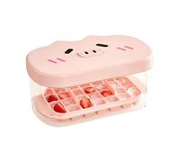 Ice Block Mold - Stackable 24 Grid Tray 19.8x12.6x8.8cm, ABS Freezer Container | Lid Storage Organizer, Practical Ice Making Solution for Chilling Drinks Coffee Cocktail Whiskey Beverage Use