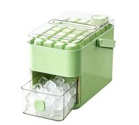 Ice Block Mould | 56 Compartments Reusable Double Layer with Press Lid, Small Bucket Ice Block Mould - for Cooling Coffee Wine Bourbon Cocktails for Motorhome Home Restaurant Picnics Holiday