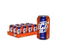 ICE BLU 330ml x 24 - Refreshing Sparkling Soft Drink - Classic Bold Flavour, Full Sugar Carbonated Beverage - Perfect for Sharing, Parties, Everyday Enjoyment & Special Occasions